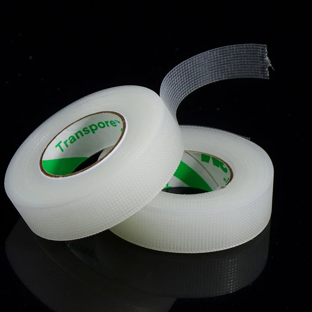 24 Pcs 3 Transpore Tape PE Breathable Tapes for Lash Extension Surgical Paper Tape 1527C-0 1/2" 10yd 9.1m 1.2cm Width Makeup